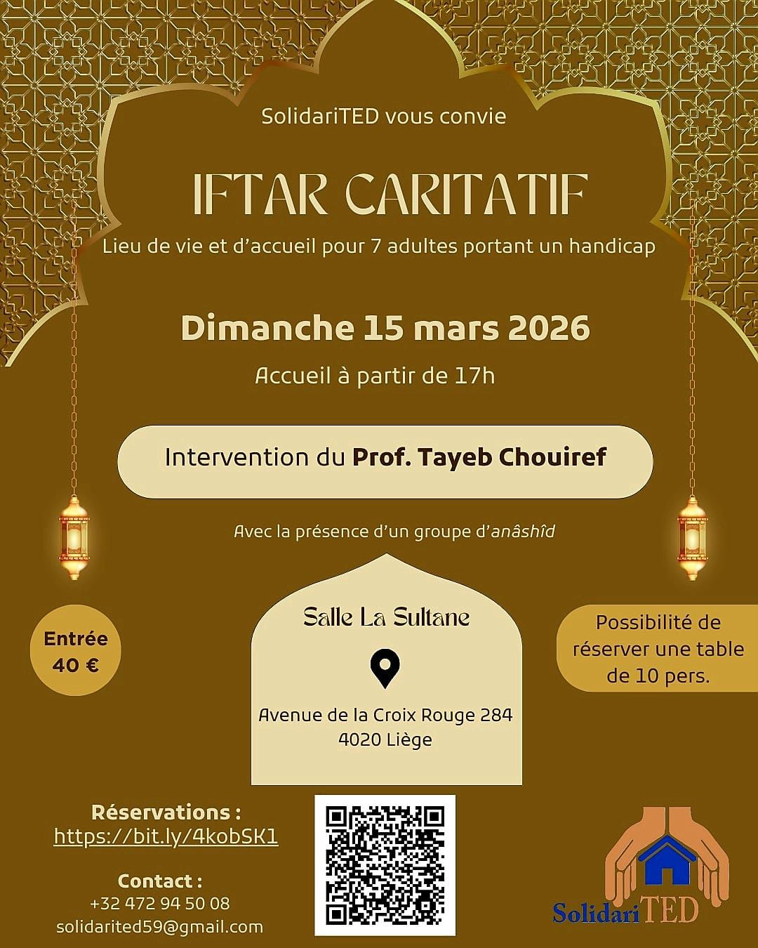 Iftar caritatif du 15 mars